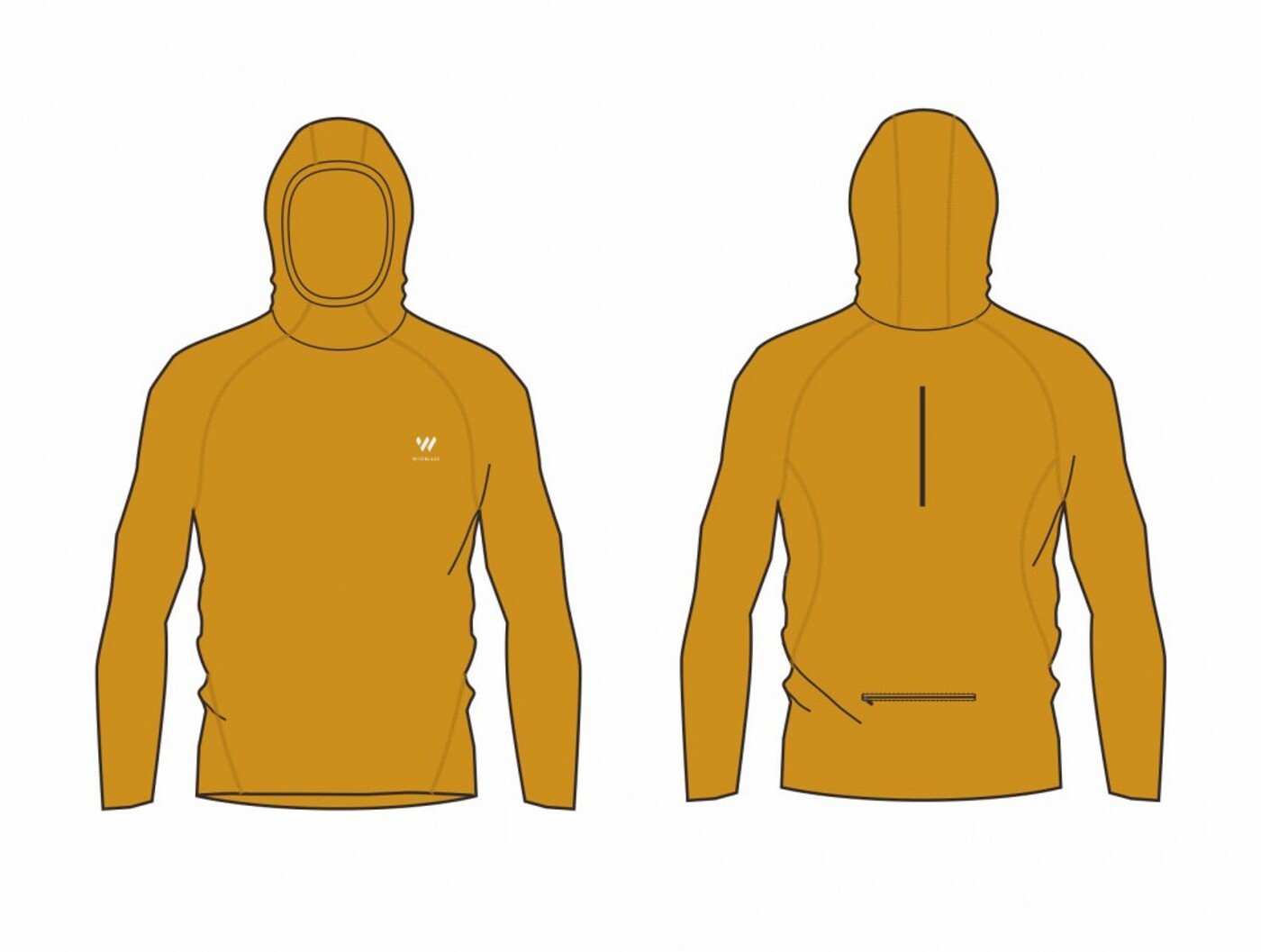 WITEBLAZE Langarmshirt ANAKA mit Kapuze - Herren