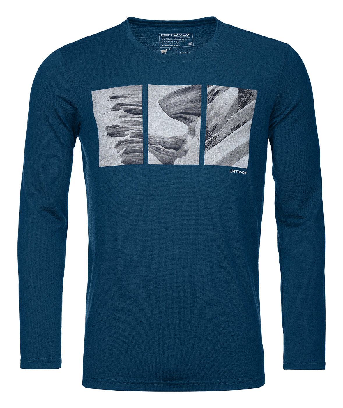 ORTOVOX 185 MERINO SHAPE PIC LS M - Herren
